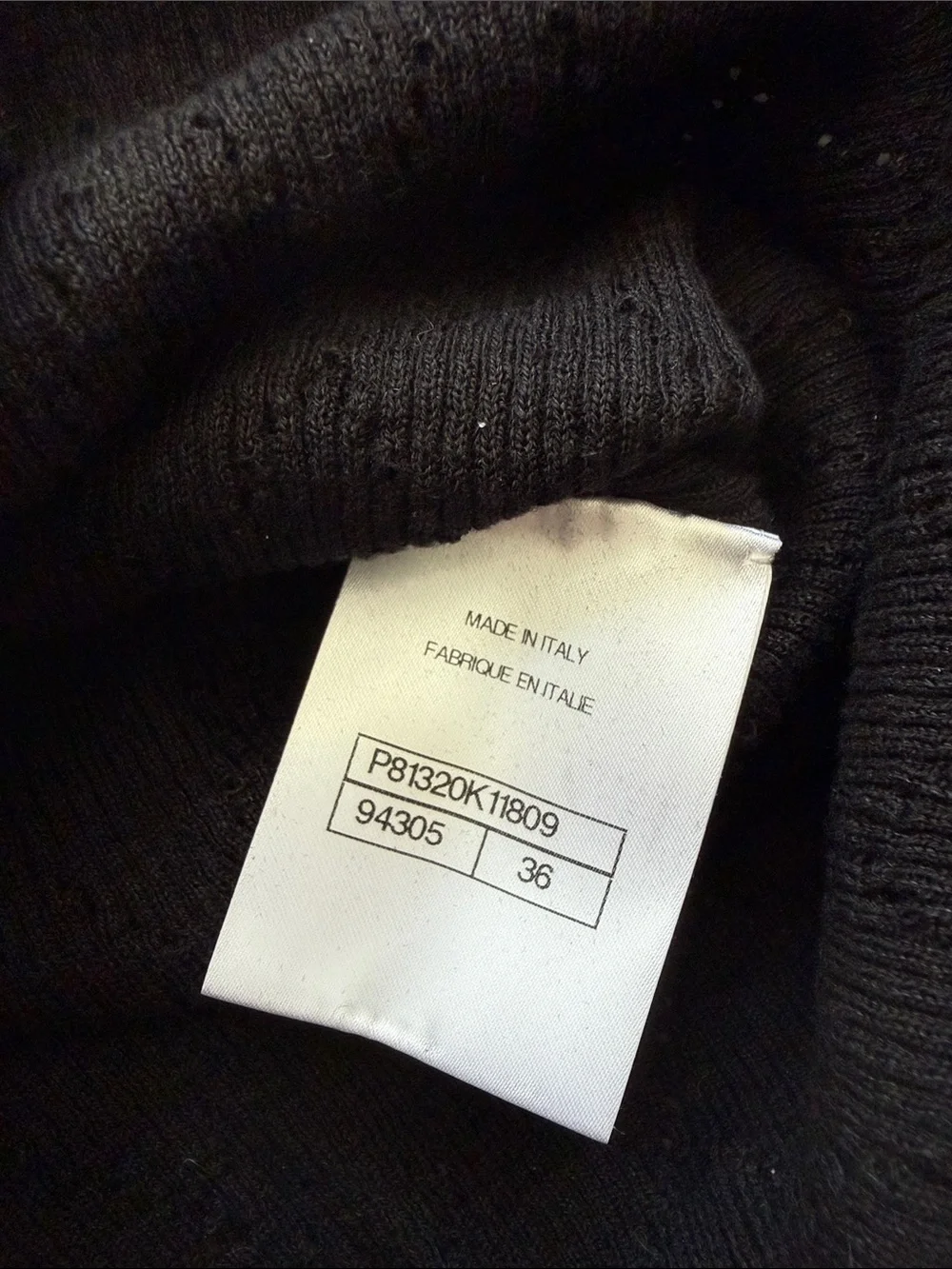Chanel cotton/linen short sleeve top